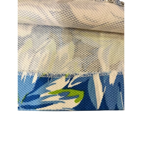 Grace Elements Skirt 2P Petite Blue Green Floral Cotton Blend Bow Pockets Used - Picture 5 of 13